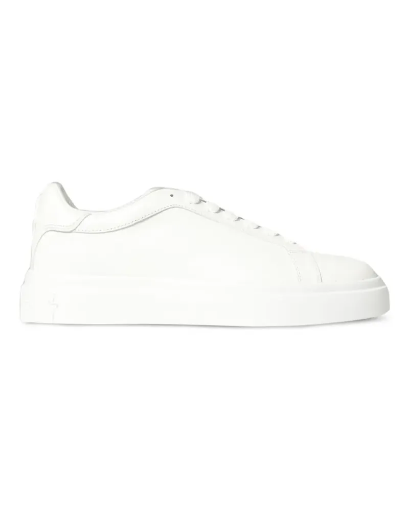 Cesare Paciotti dagger-detail leather sneakers - Weiß Weiß