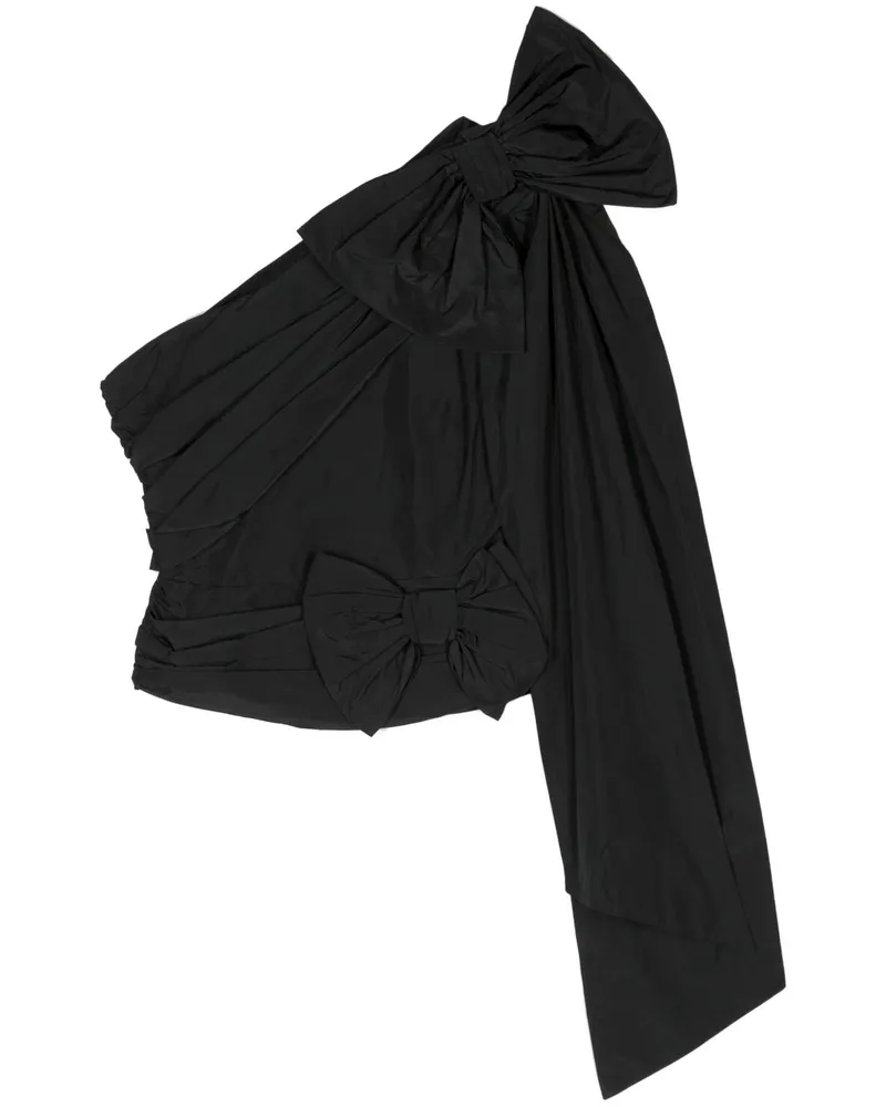Viktor & Rolf One-Shoulder-Bluse mit Schleifendetail - Schwarz Schwarz