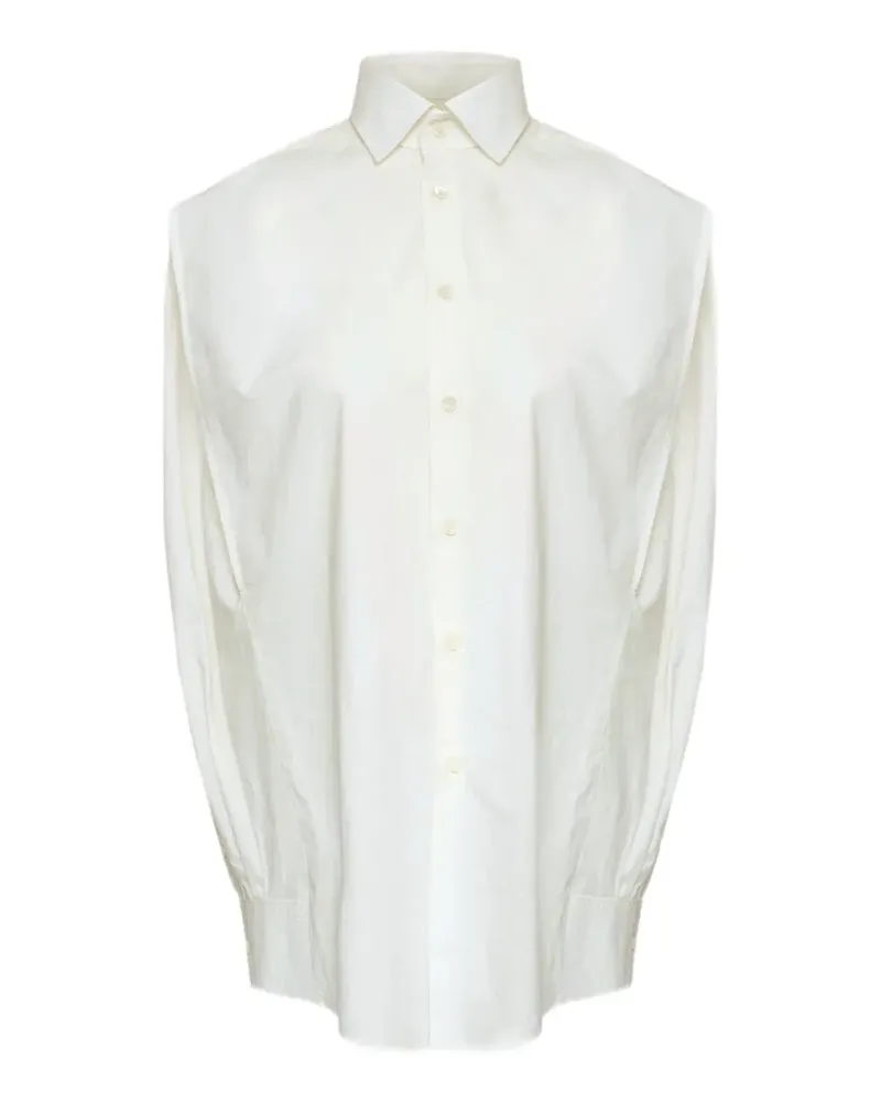 Maison Margiela cape-style button-up shirt - Weiß Weiß