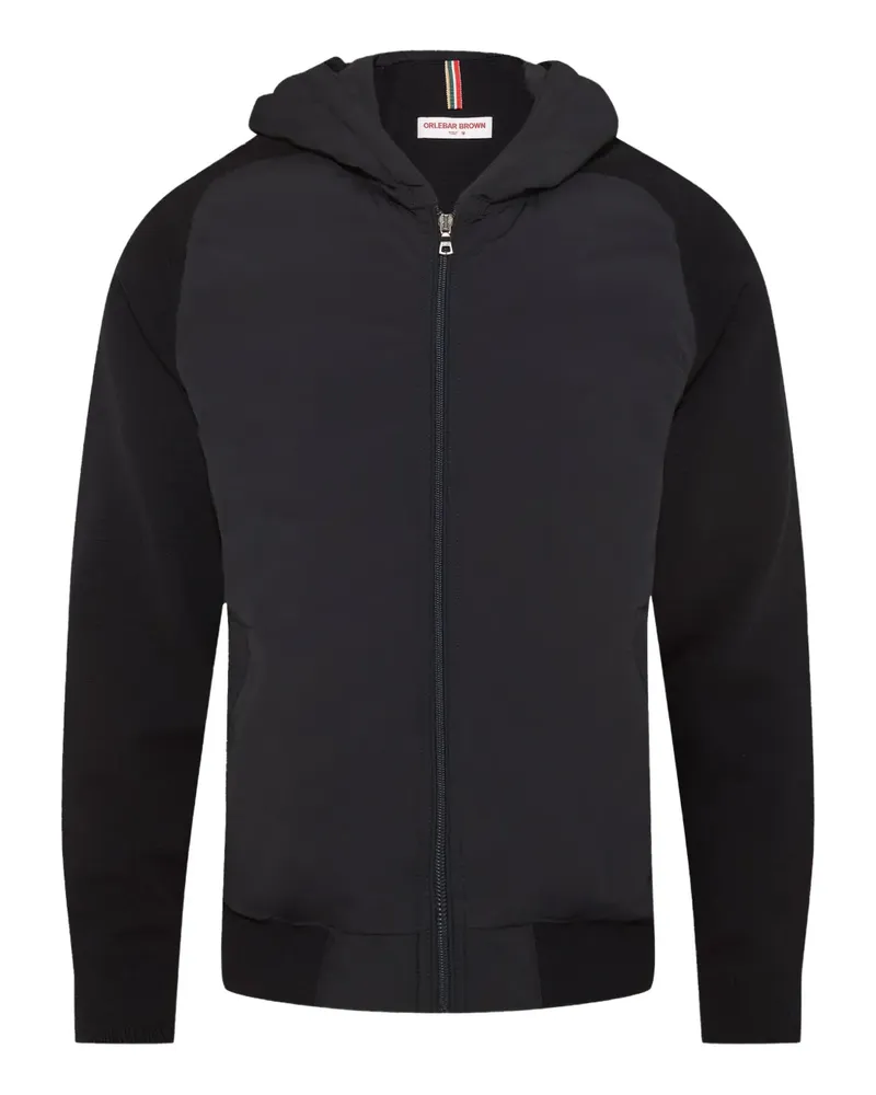 Orlebar Brown Gesteppte Kapuzenjacke - Schwarz Schwarz
