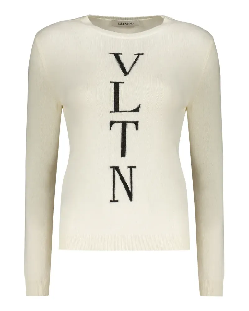 Valentino Garavani Pullover aus Wolle mit Intarsienmotiv - Weiß Weiß