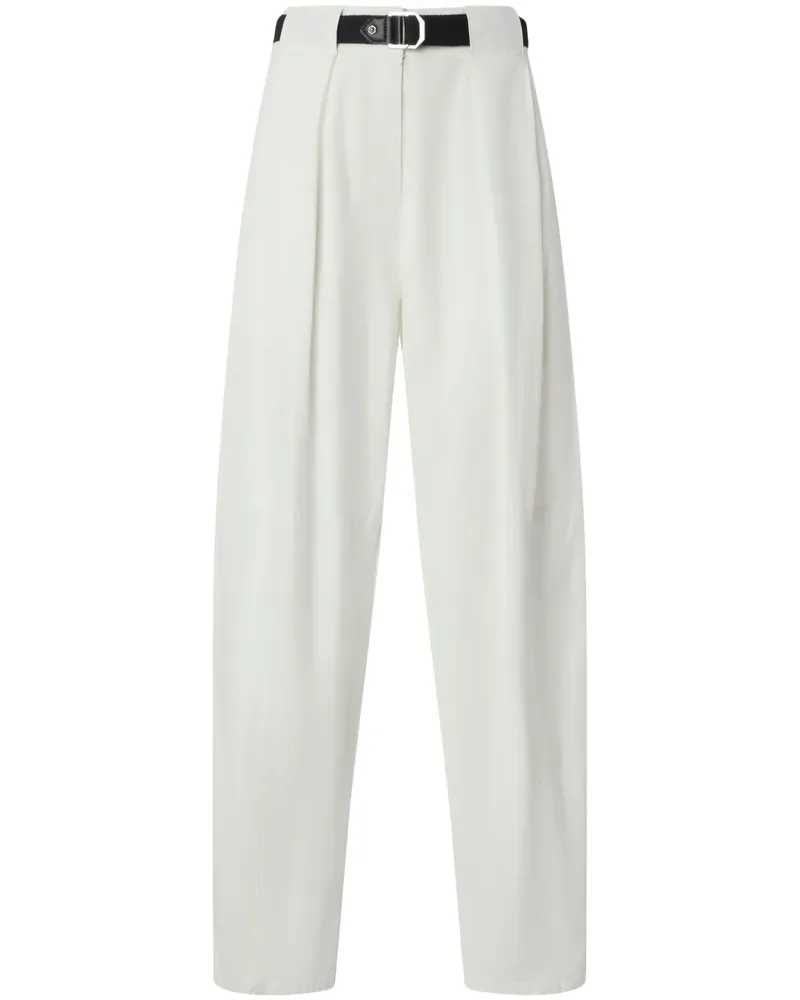 Pinko Hose mit Bundfalten - Weiß Weiß