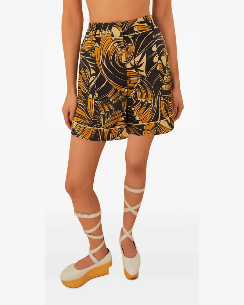 FARM Rio Shorts mit Tukan-Print - Schwarz Schwarz