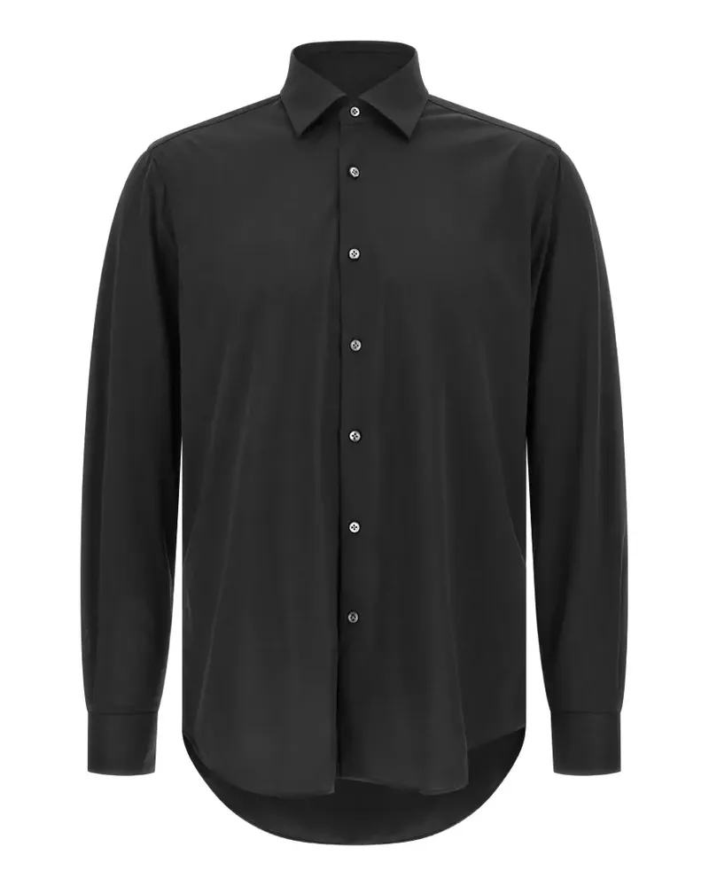 Pal Zileri Effortless milano collar long-sleeve shirt - Schwarz Schwarz