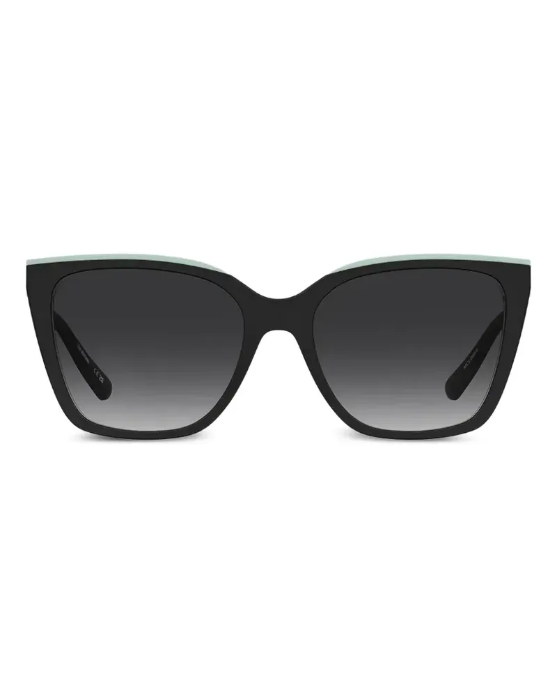 Moschino heart-detail cat-eye sunglasses - Schwarz Schwarz