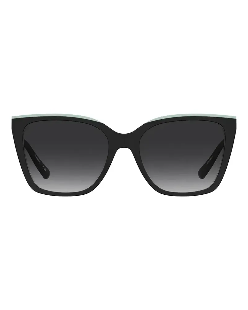 Moschino heart-detail cat-eye sunglasses - Schwarz Schwarz
