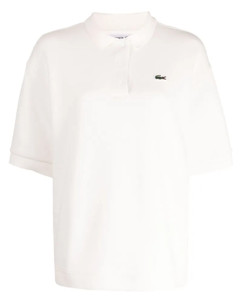 Lacoste Poloshirt mit Logo-Applikation - Weiß Weiß