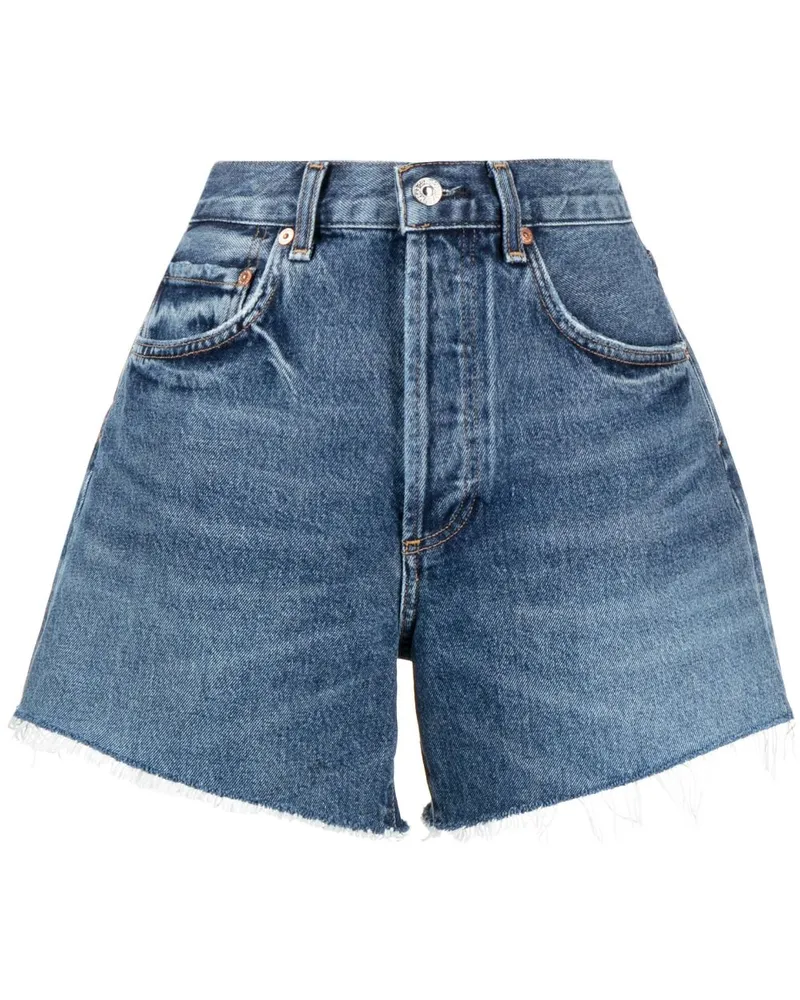 Citizens of humanity Ausgefranste Annabelle Jeans-Shorts Blau