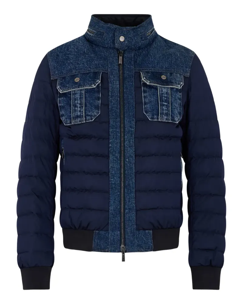 MOORER denim padded jacket - Blau Blau