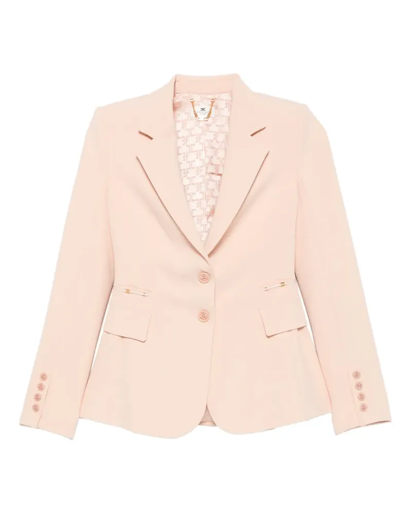 Elisabetta Franchi peak-lapel single-breasted blazer - Rosa Rosa