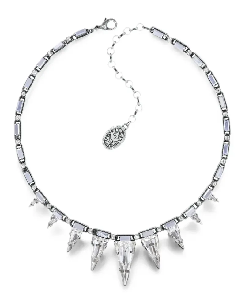 KONPLOTT Spikes and Pearls necklace - Silber Silber