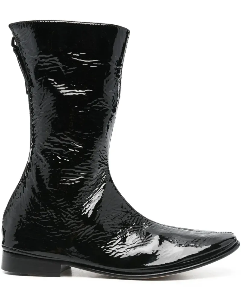 Alberta Ferretti Spitze Stiefel - Schwarz Schwarz