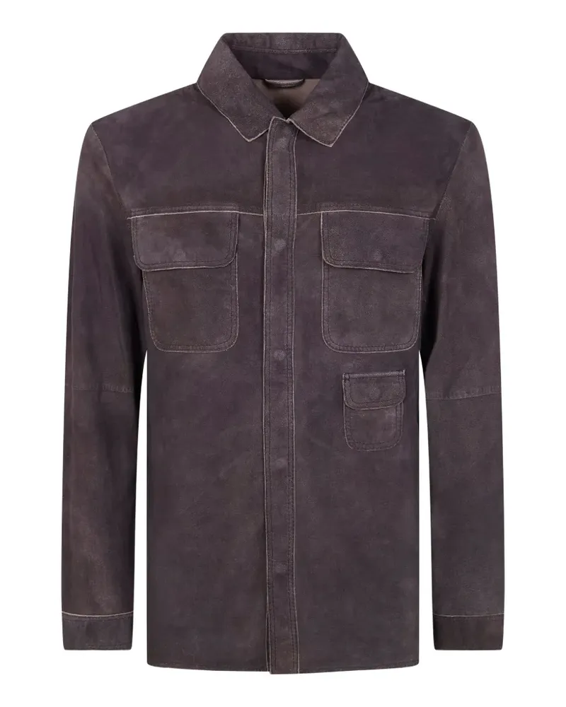 Giorgio Brato flap-pocket shirt - Violett Violett
