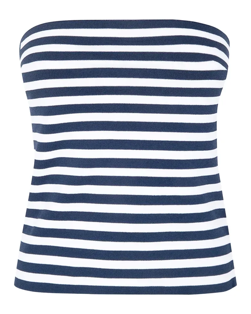 Liviana Conti striped bandeau top - Blau Blau