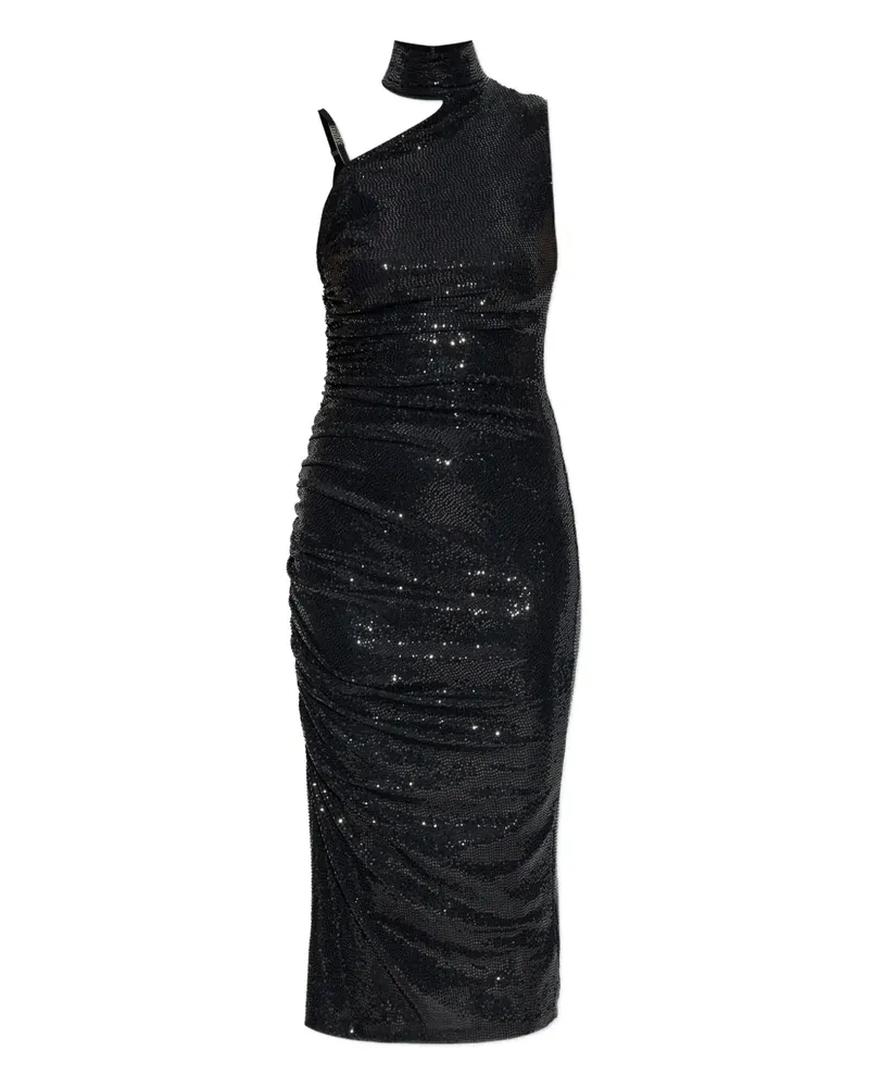 Versace Jeans Kleid mit Stehkragen - Schwarz Schwarz