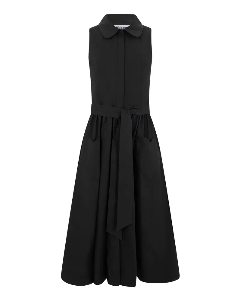 Moschino sleeveless belted midi dress - Schwarz Schwarz