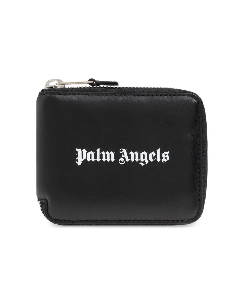 Palm Angels Portemonnaie mit Logo-Print - Schwarz Schwarz