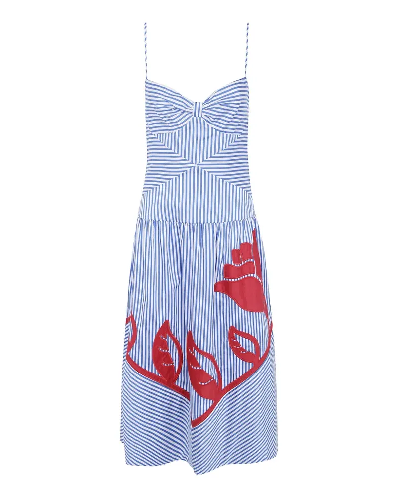 FARM Rio Kleid mit Streifen-Print - Blau Blau