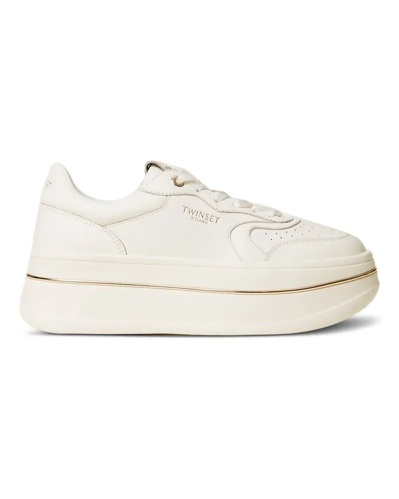Twin-Set Sneakers mit Plateausohle - Weiß Weiß