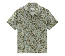 Bowlinghemd mit tropischem Print