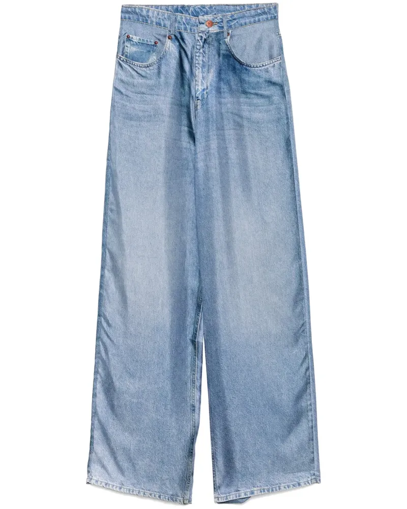 Pierre-Louis Mascia Aloe Hose aus Seide - Blau Blau