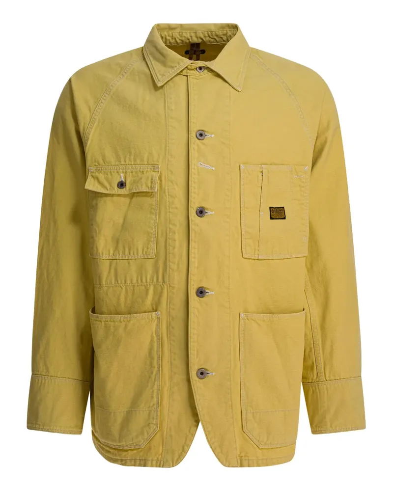 KAPITAL Hemdjacke mit Raglanärmeltasche - Gelb Gelb