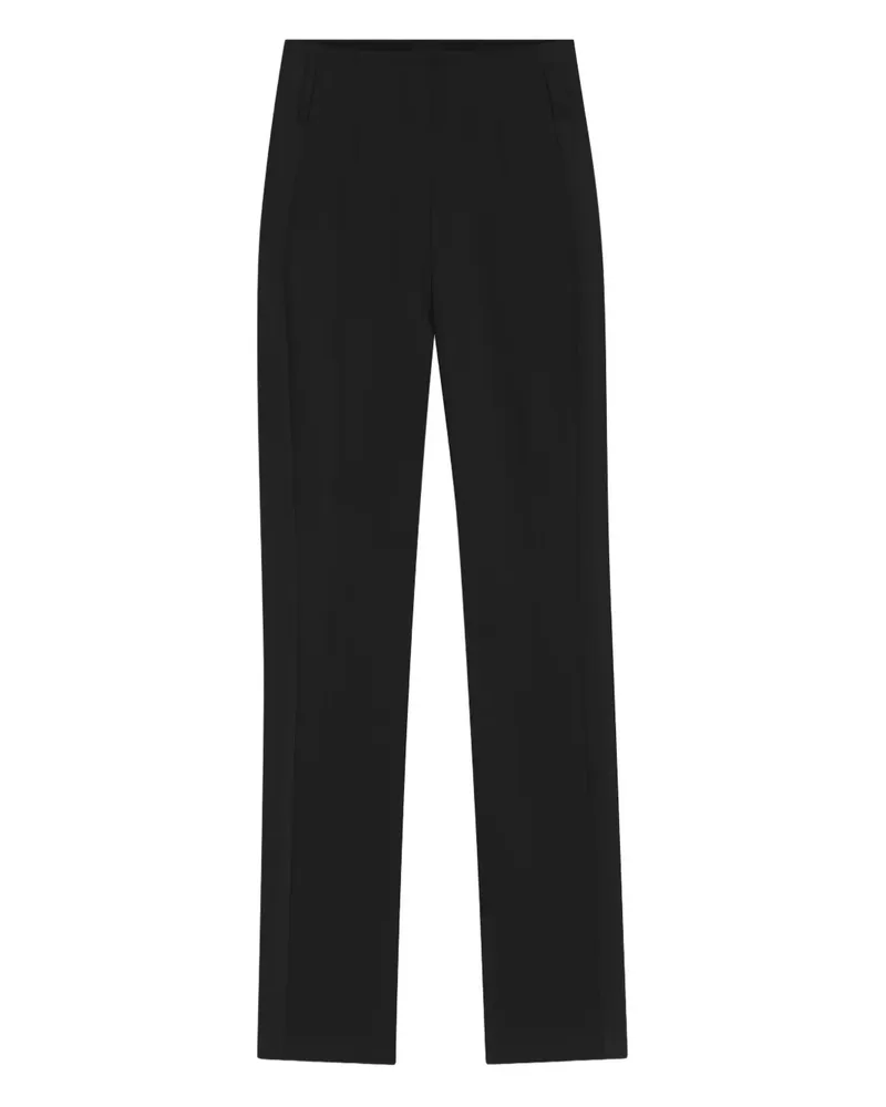 HUGO BOSS Gerade Wollhose mit seitlichen Nähten - Schwarz Schwarz