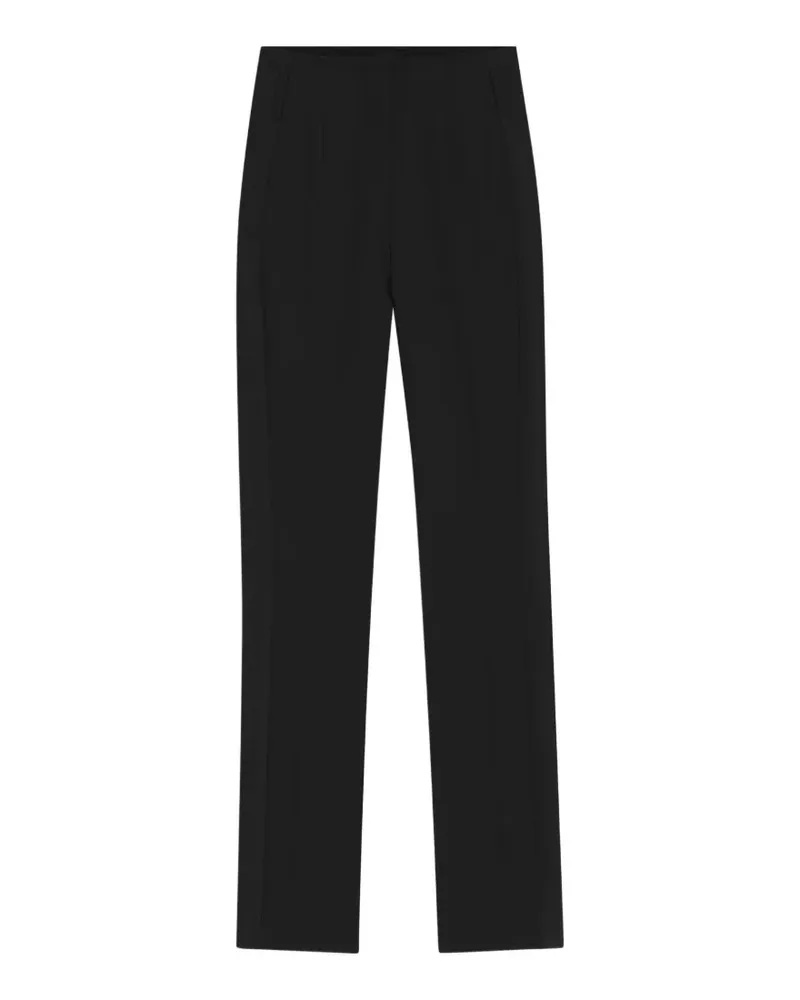 HUGO BOSS Gerade Wollhose mit seitlichen Nähten - Schwarz Schwarz
