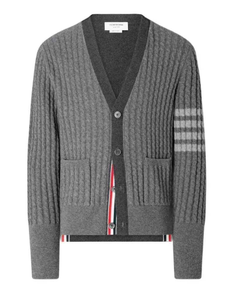 Thom Browne Geknöpfter Cardigan - Grau Grau