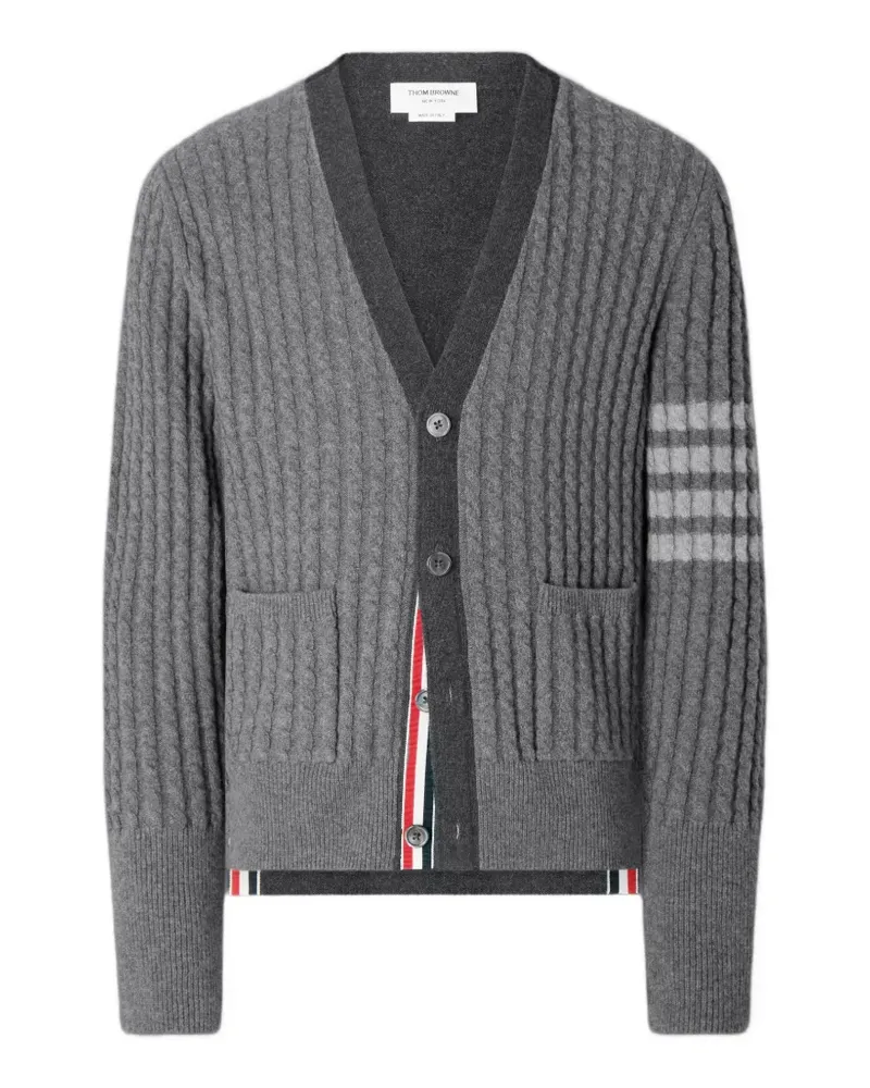 Thom Browne Geknöpfter Cardigan - Grau Grau