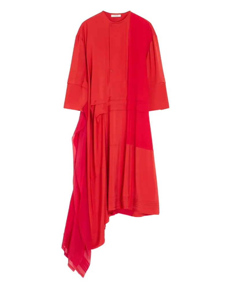 Christophe Lemaire Midikleid mit asymmetrischem Saum - Rot Rot