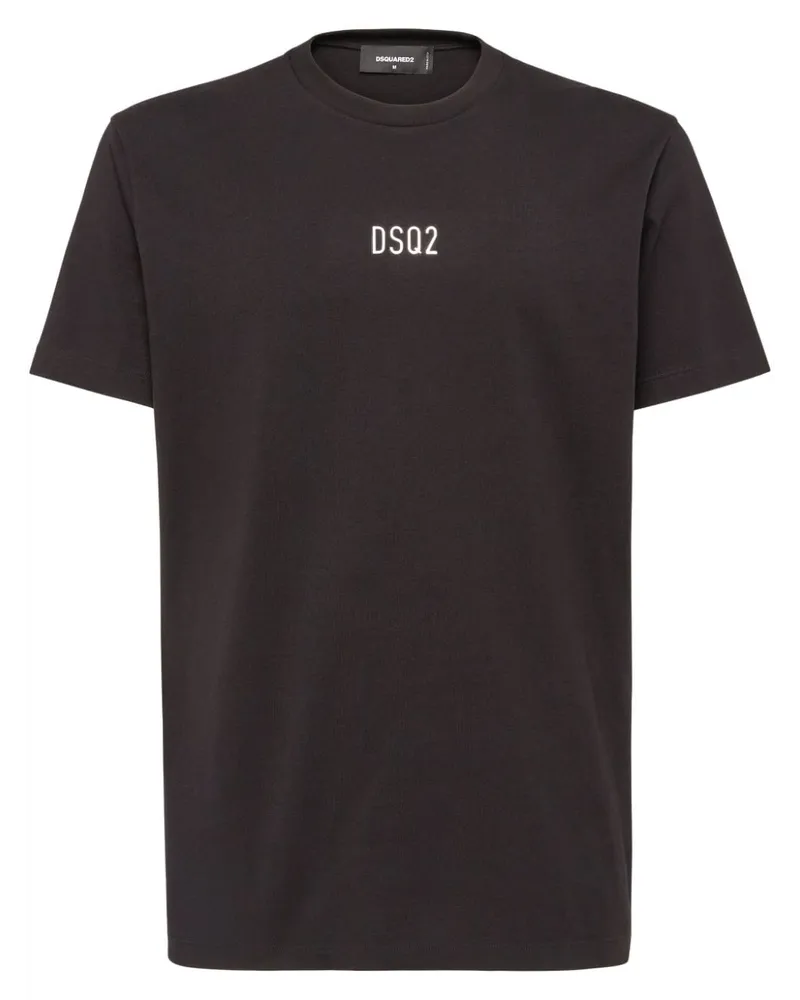 Dsquared2 T-Shirt mit Logo-Prägung - Schwarz Schwarz