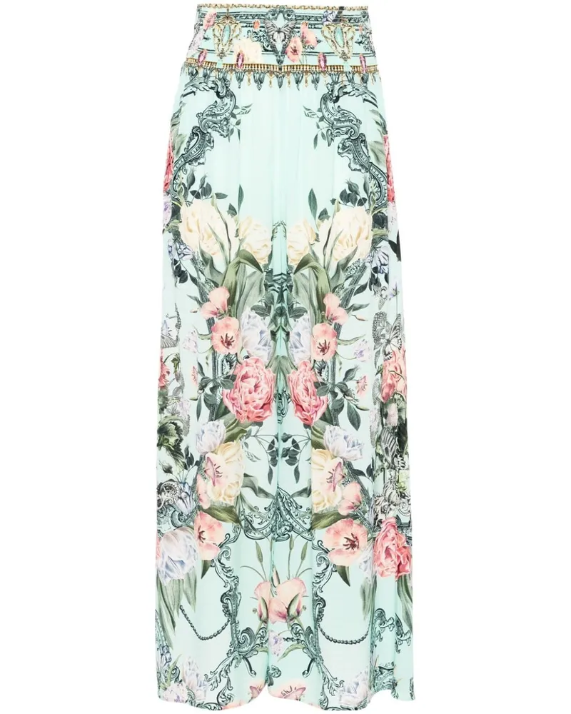 Camilla Weite Petal Promise Land Hose - Grün Grün