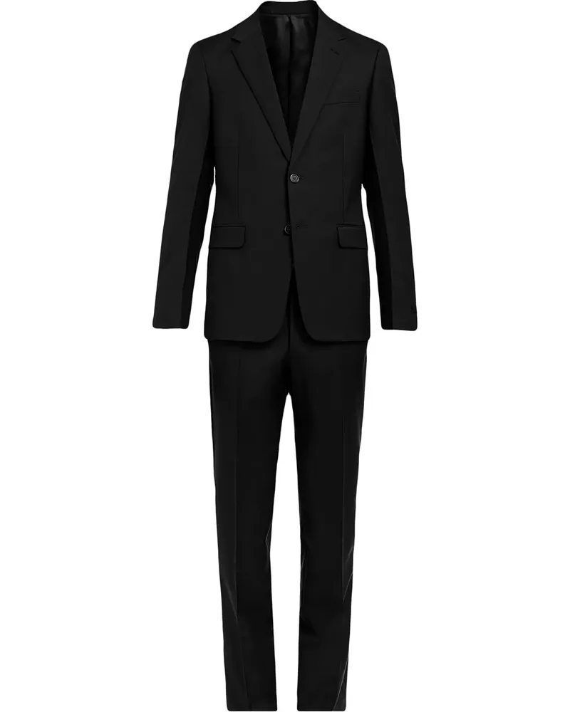 Prada Einreihiger Anzug - Schwarz Schwarz