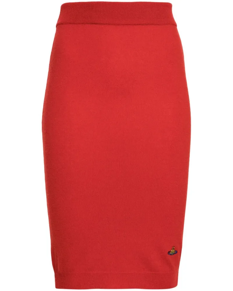 Vivienne Westwood Gestrickter Bea Rock - Rot Rot