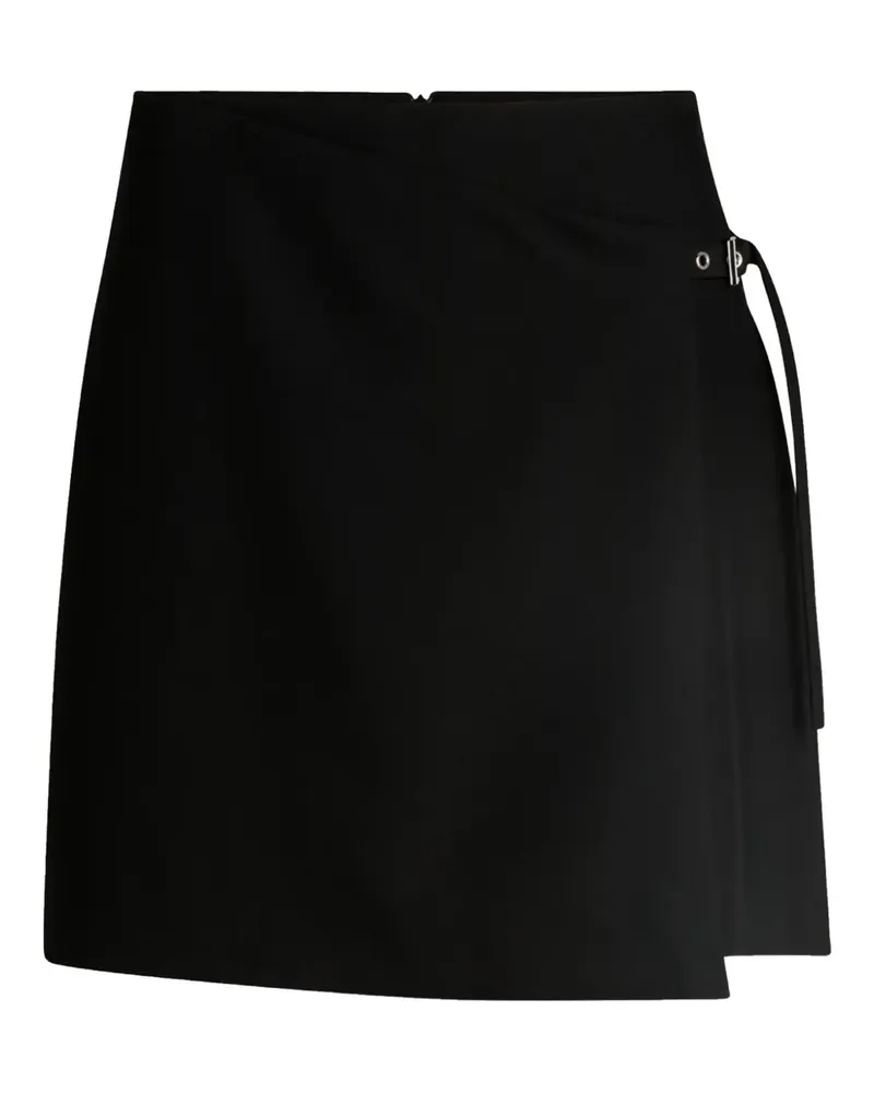 HUGO BOSS Minirock in Wickeloptik - Schwarz Schwarz