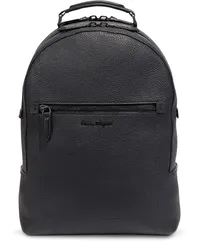 Ferragamo Rucksack mit Logo-Stickerei Schwarz