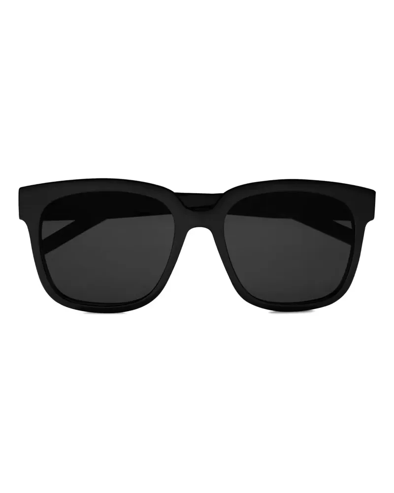 Saint Laurent Eckige Sonnenbrille - Schwarz Schwarz
