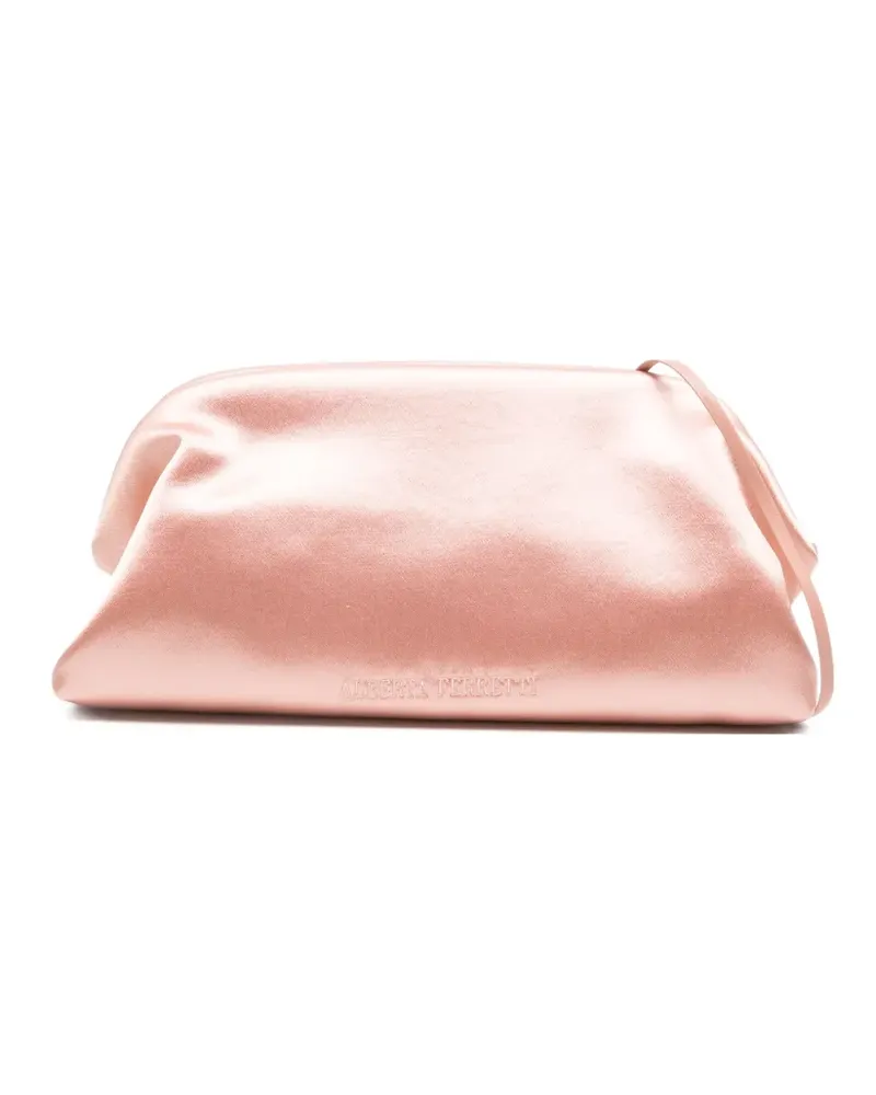 Alberta Ferretti Kleine Clutch aus Satin - Rosa Rosa