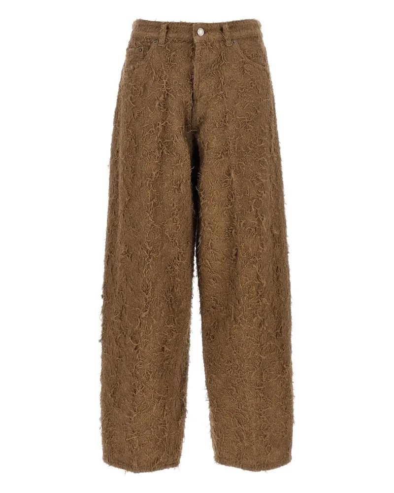 Haikure Becky Jeans mit Pelzeffekt - Braun Braun