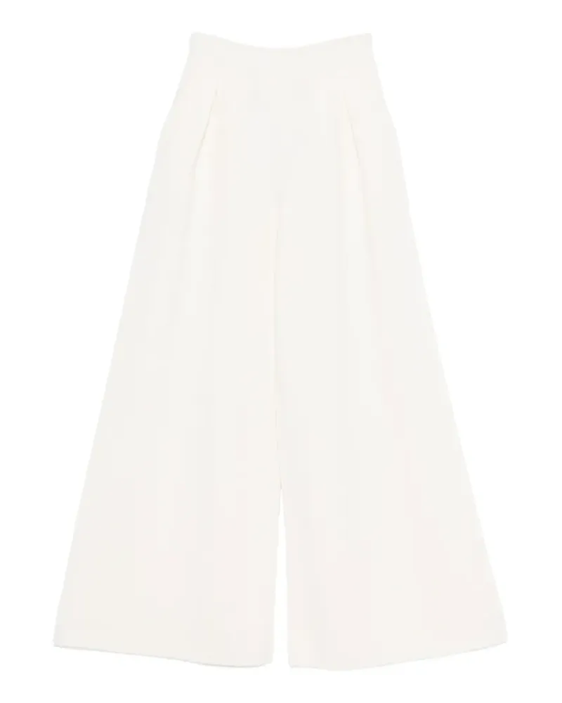 Max Mara Hose mit Logo-Applikation - Nude Nude