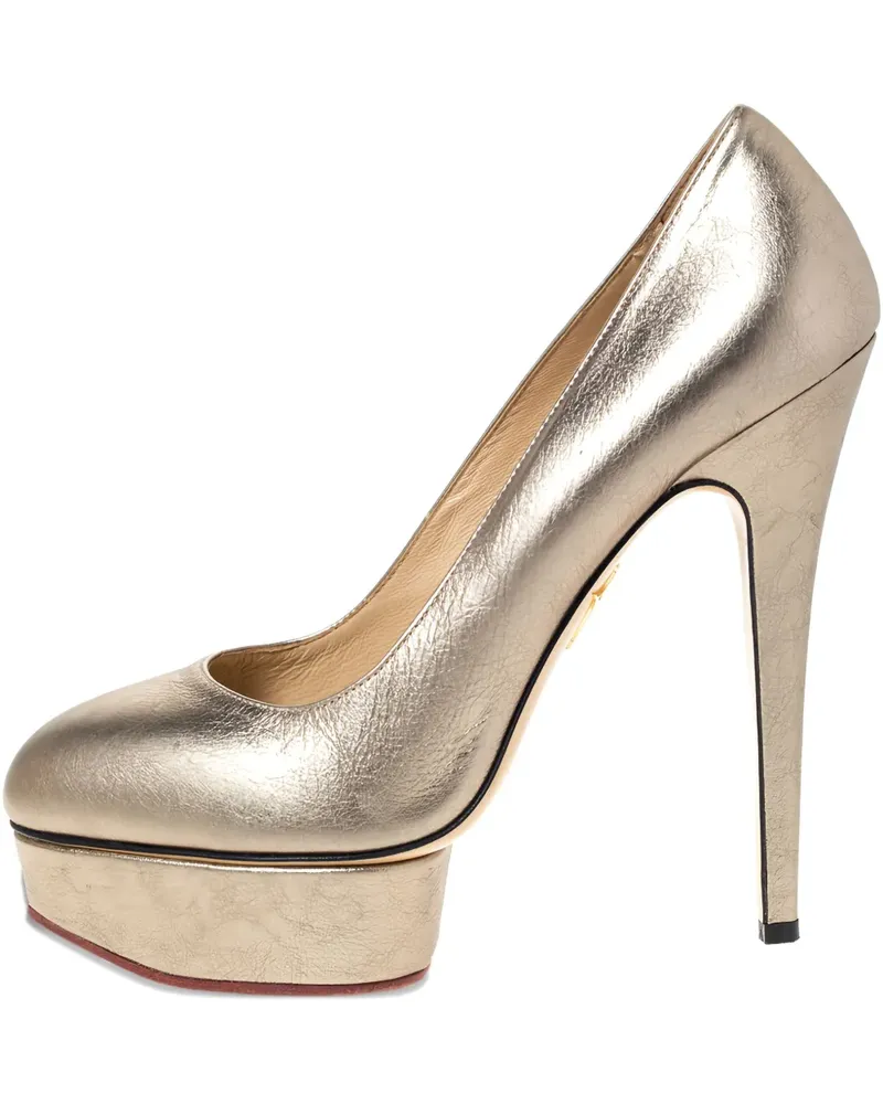 Charlotte Olympia Dolly Pumps 150mm - Gold Gold