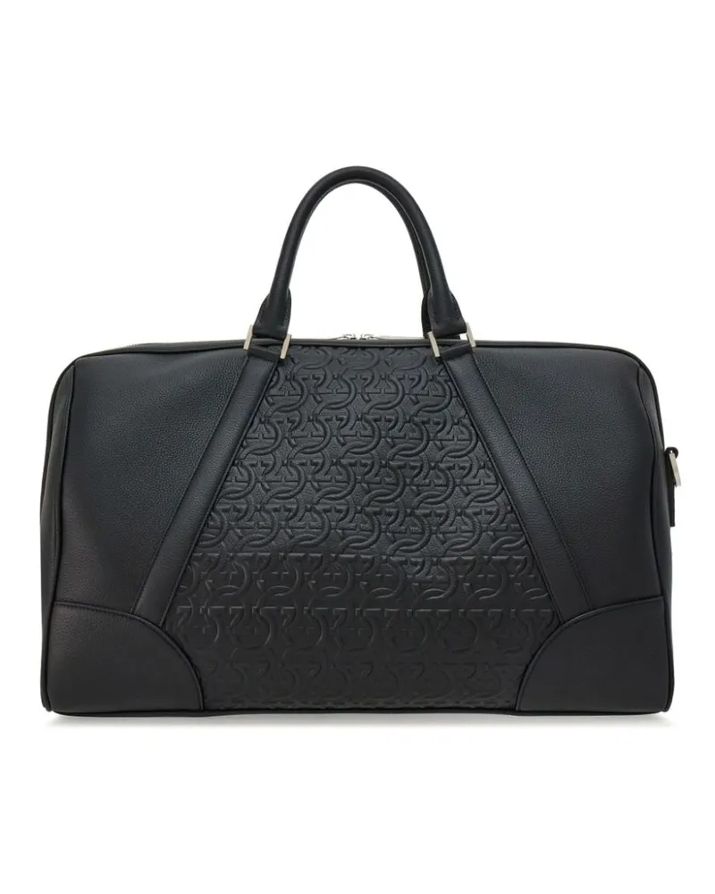 Ferragamo Reisetasche mit Gancini-Detail - Schwarz Schwarz