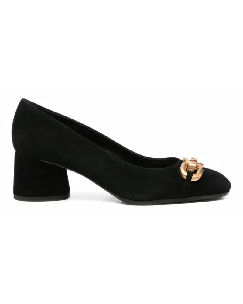Baldinini Pumps aus Wildleder mit Kettengliedern - Schwarz Schwarz