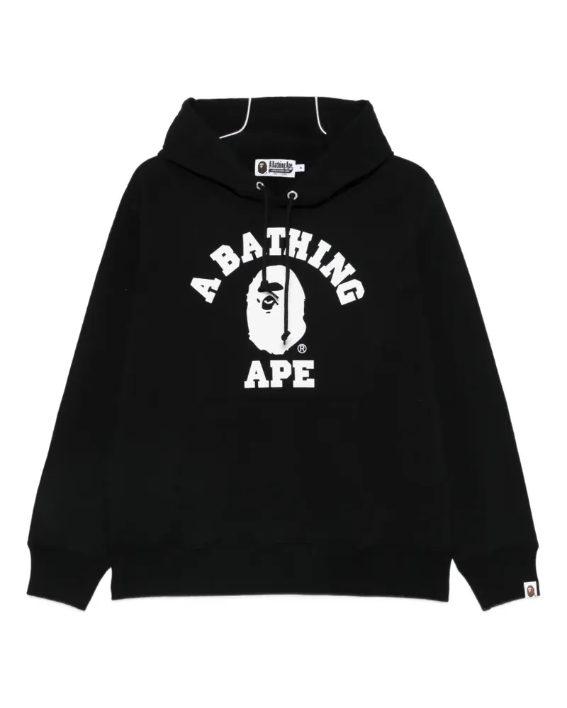 BAPE logo-print hoodie - Schwarz Schwarz