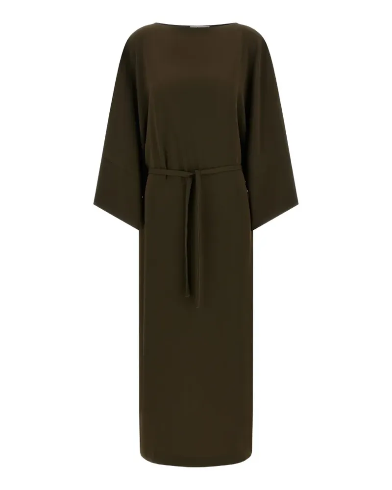 Alberto Biani kimono-sleeve cady dress - Braun Braun