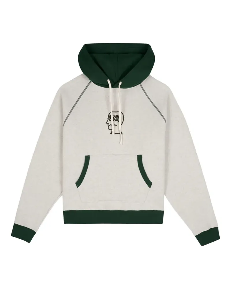 Brain Dead Hoodie mit Logo-Stickerei - Nude Nude