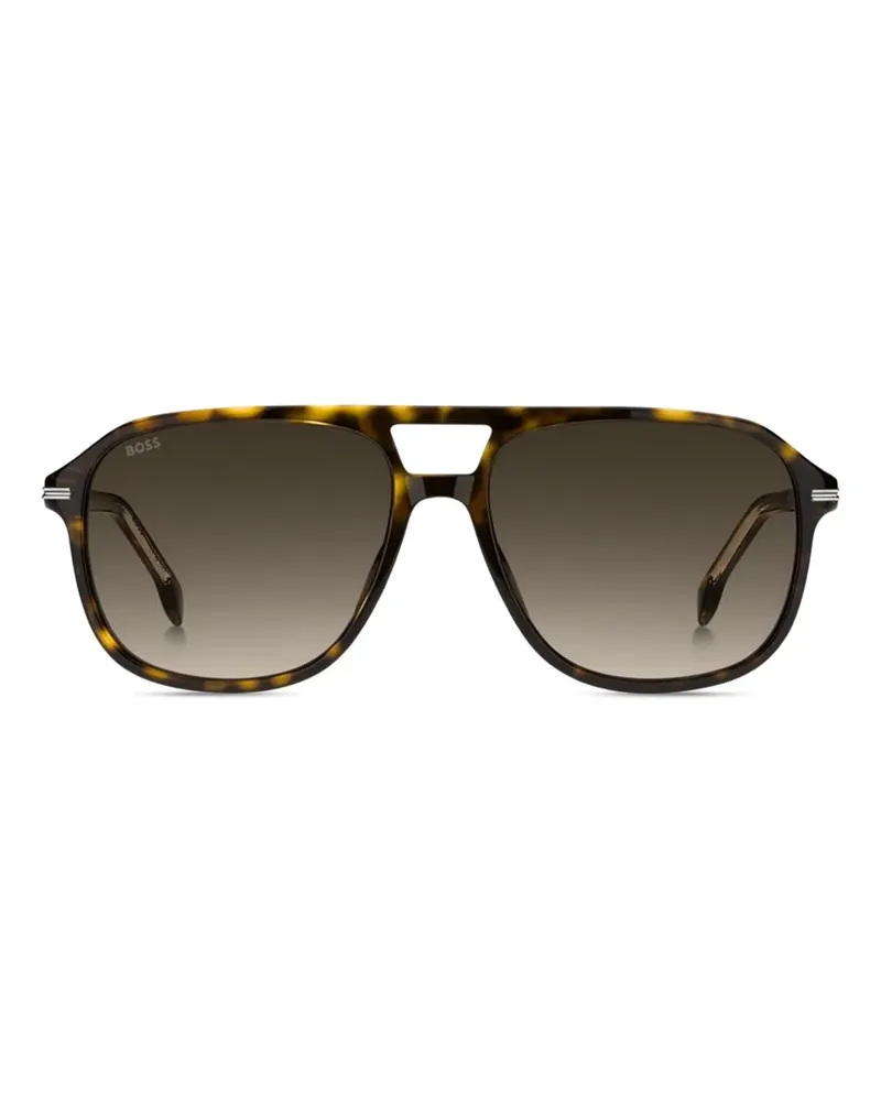HUGO BOSS Getönte Pilotenbrille - Braun Braun