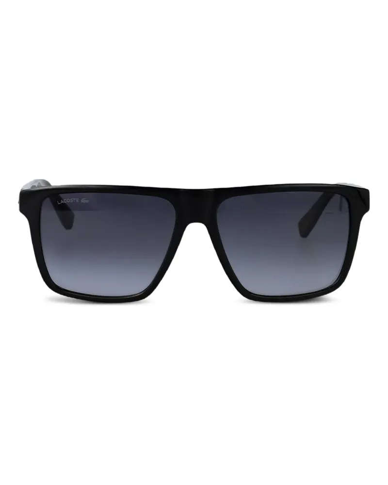 Lacoste Sonnenbrille mit eckigem Gestell - Schwarz Schwarz
