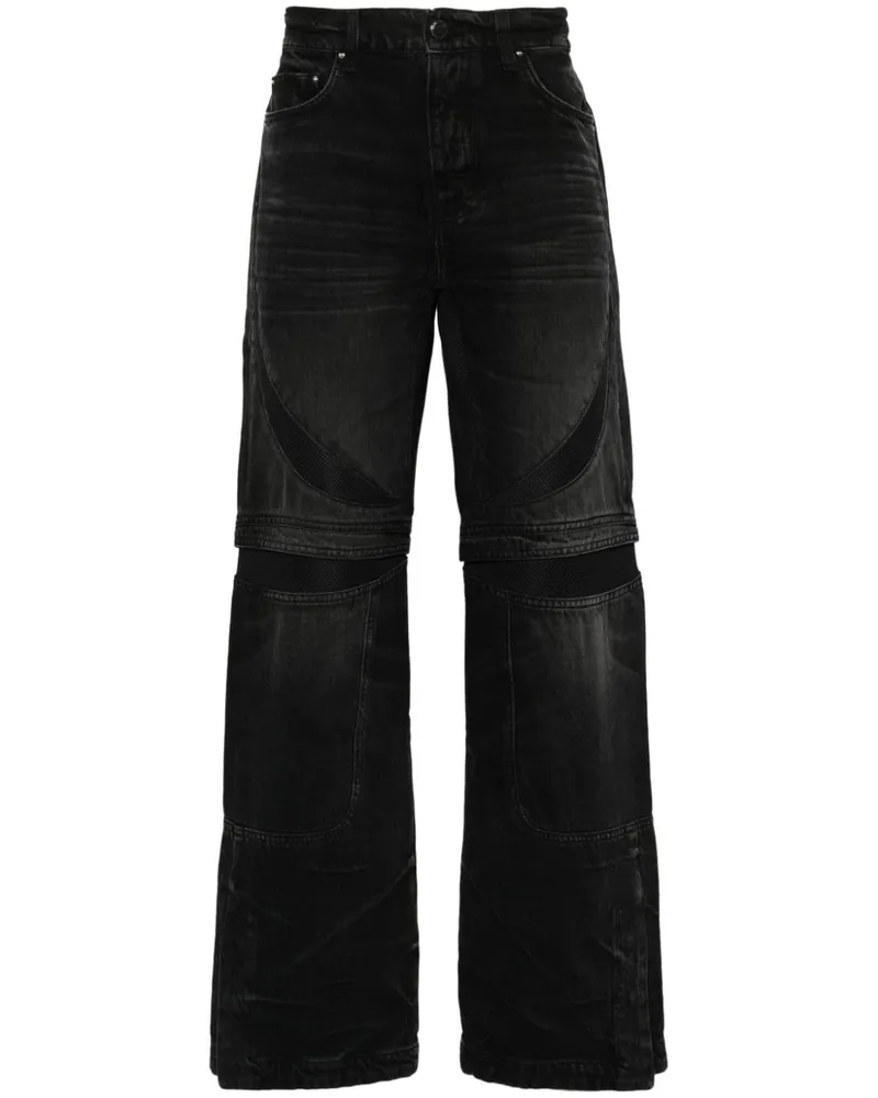 Amiri MX-3 Jeans mit geradem Bein - Schwarz Schwarz